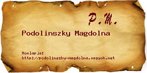 Podolinszky Magdolna névjegykártya